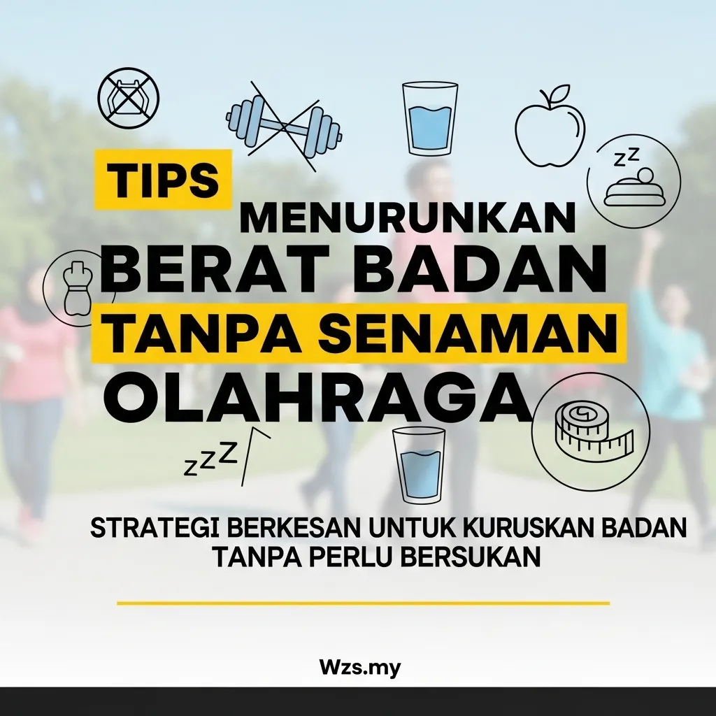 Tips Menurunkan Berat Badan Tanpa Senaman Olahraga